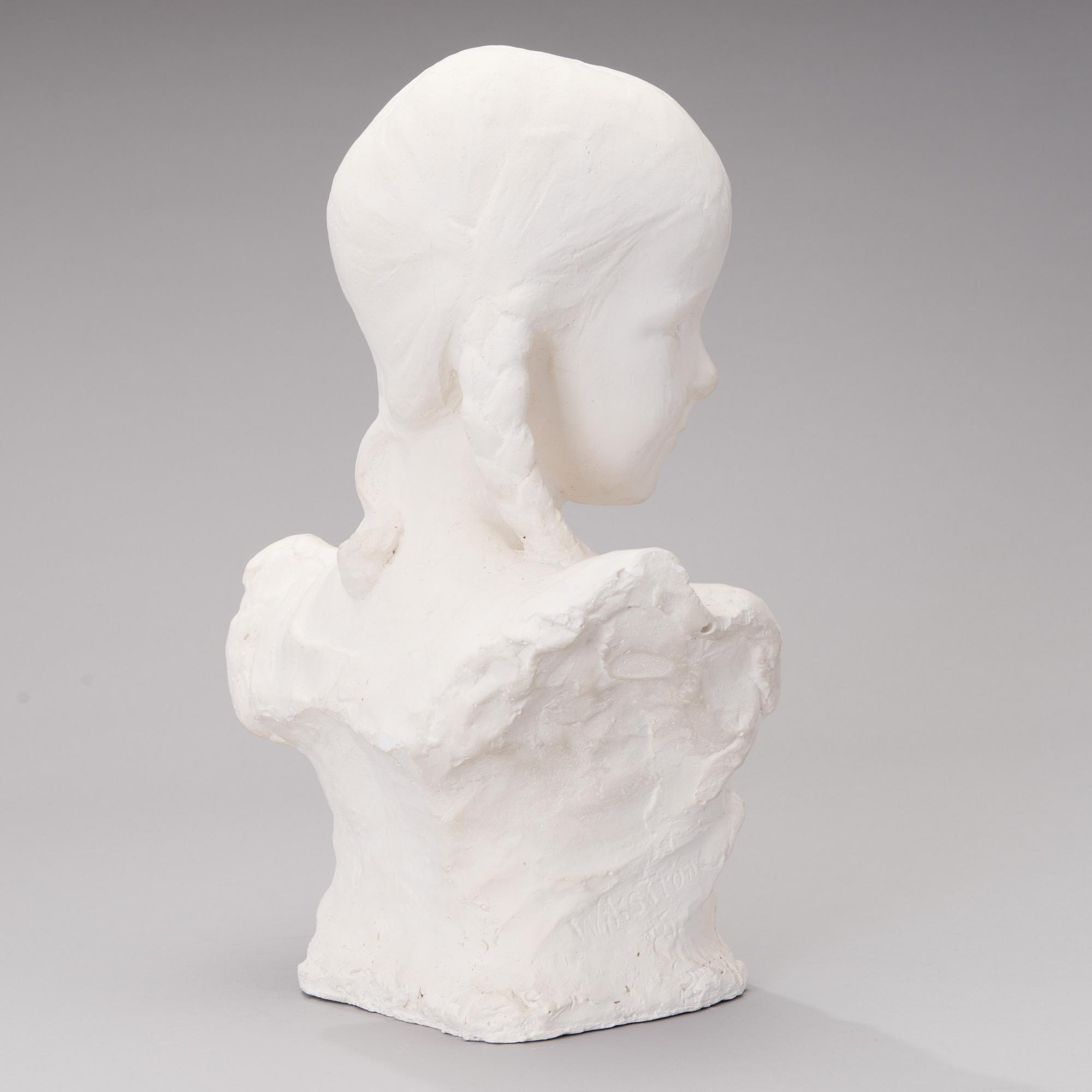 sculpture, cast by Visavuori museum, plaster, signed.