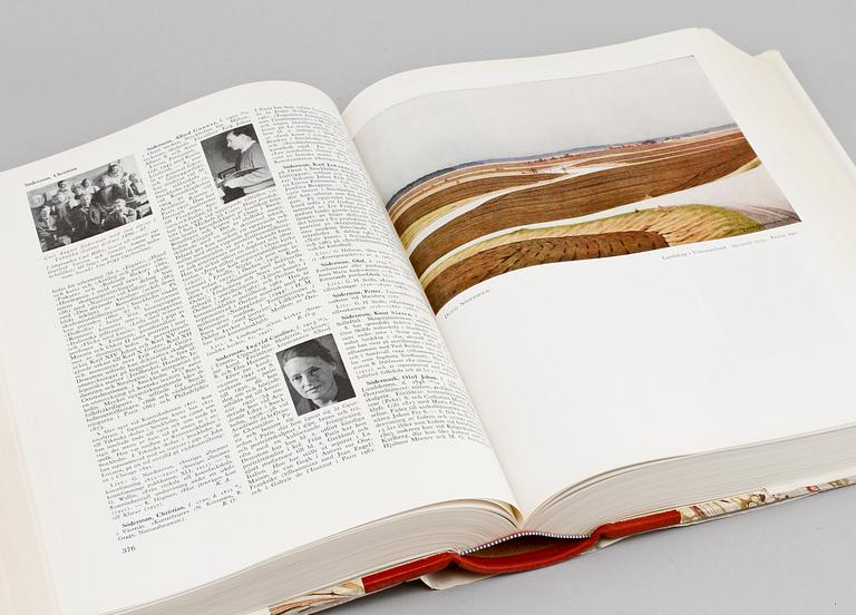 BOKVERK, 5 vol, "Svenskt konstnärslexikon", Dahlbeck-Hagström (red), Allhems Förlag, Malmö, 1900-talets andra hälft.