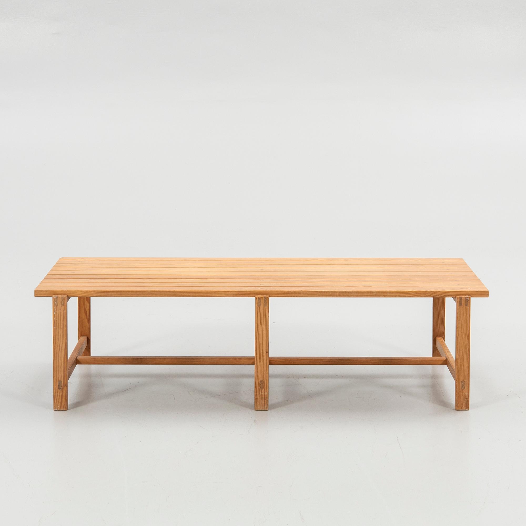 Bench, pine, 1970s.