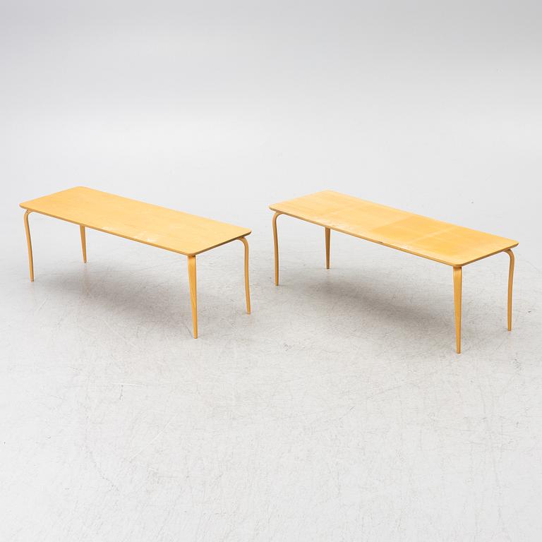 Bruno Mathsson, two 'Annika' tables, Bruno Mathsson International, Värnamo, Sweden.