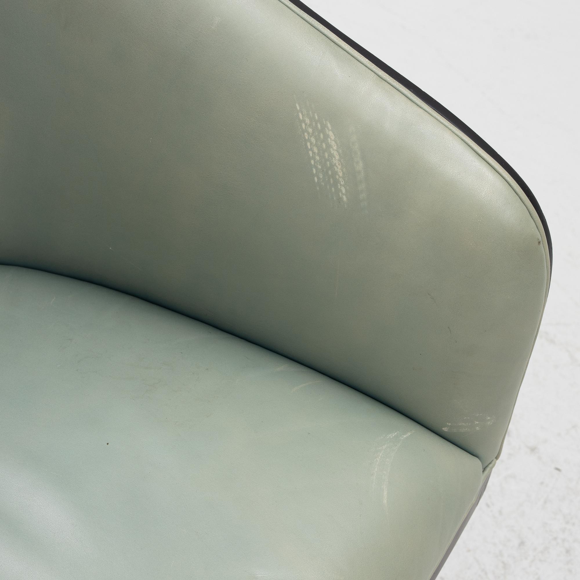 Pierre Sartogo & Nathalie Grenon, a pair of 'Toscana' lounge chairs, Saporiti Italia, 1980's.