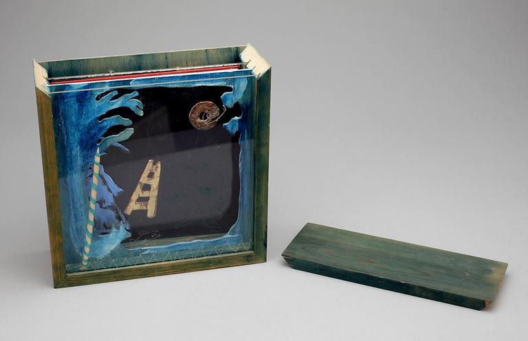 IAN RUSTH, diorama/multipel med bok, sign o numr 45/50.
