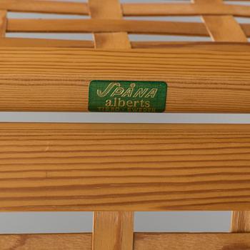 A pine folding screen from Alberts, Tibro, 1950's.