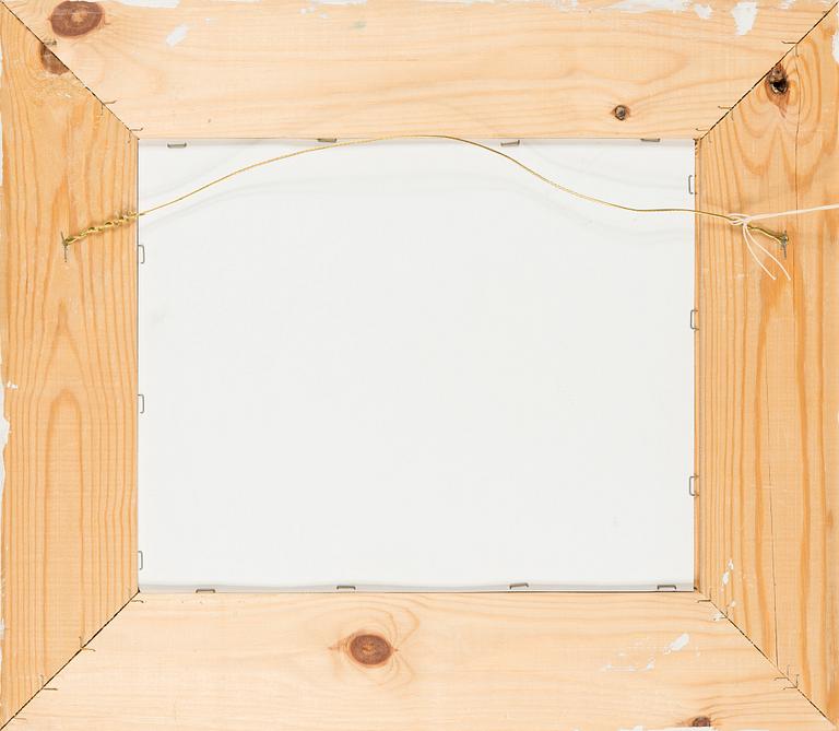 Eero von Boehm, akryl på pannå, signerad.