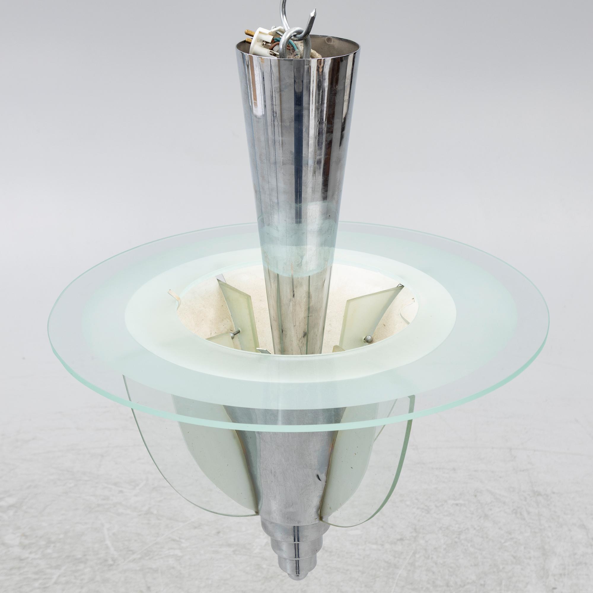 Henri Petitot, attributed to, ceiling lamp, France, Art Deco, 1930s.