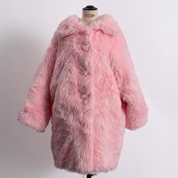 Balenciaga, kappa, "Faux Fur Coat", storlek F34.