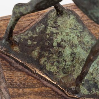 Torbjörn Forsberg, skulptur, brons, signerad. Daterad 1996. Höjd 16,5 cm.