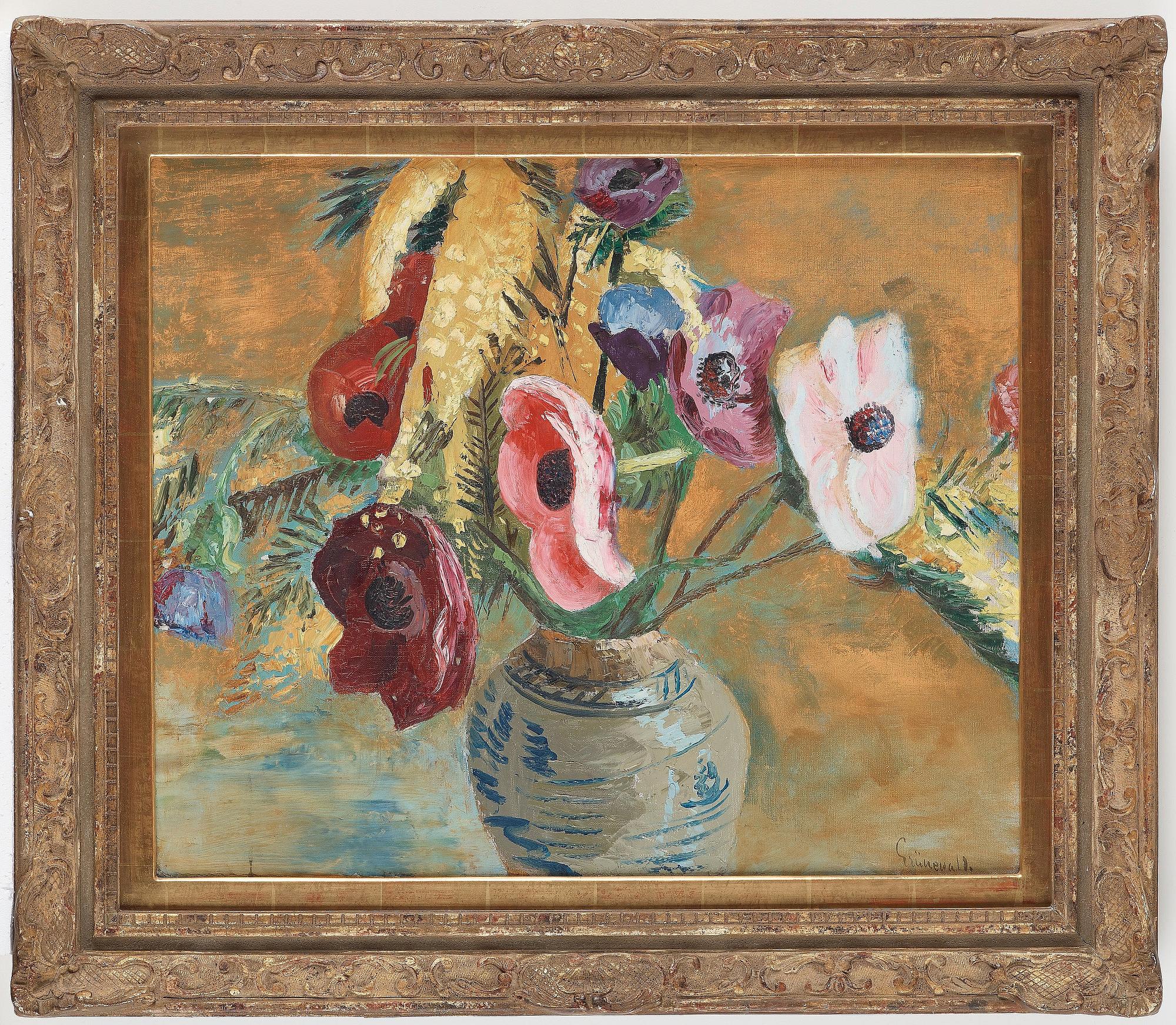 ISAAC GRÜNEWALD, oila on canvas, signed.