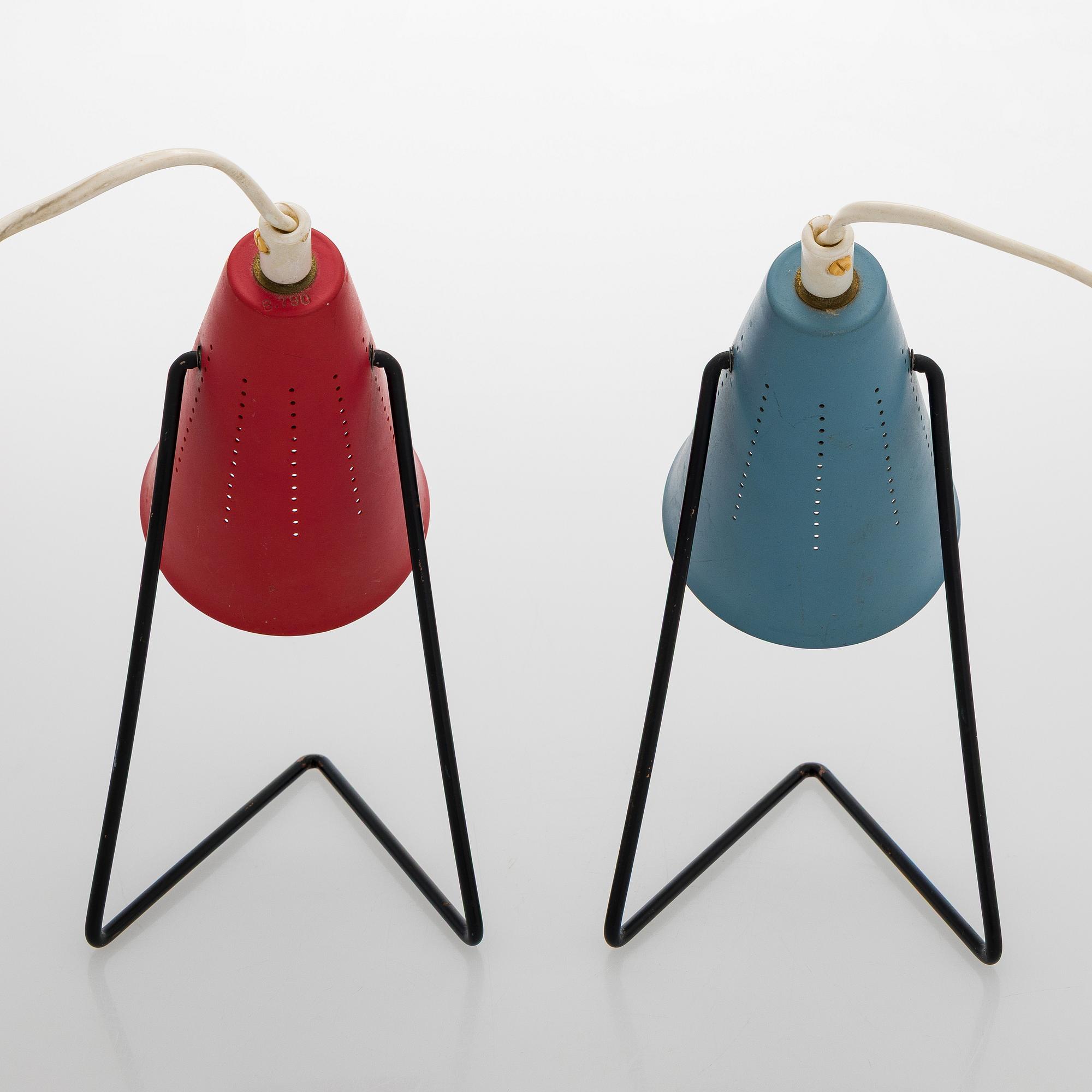 Svend Aage Holm Sørensen, A pair of mid-20th century table lamps, , ASEA.