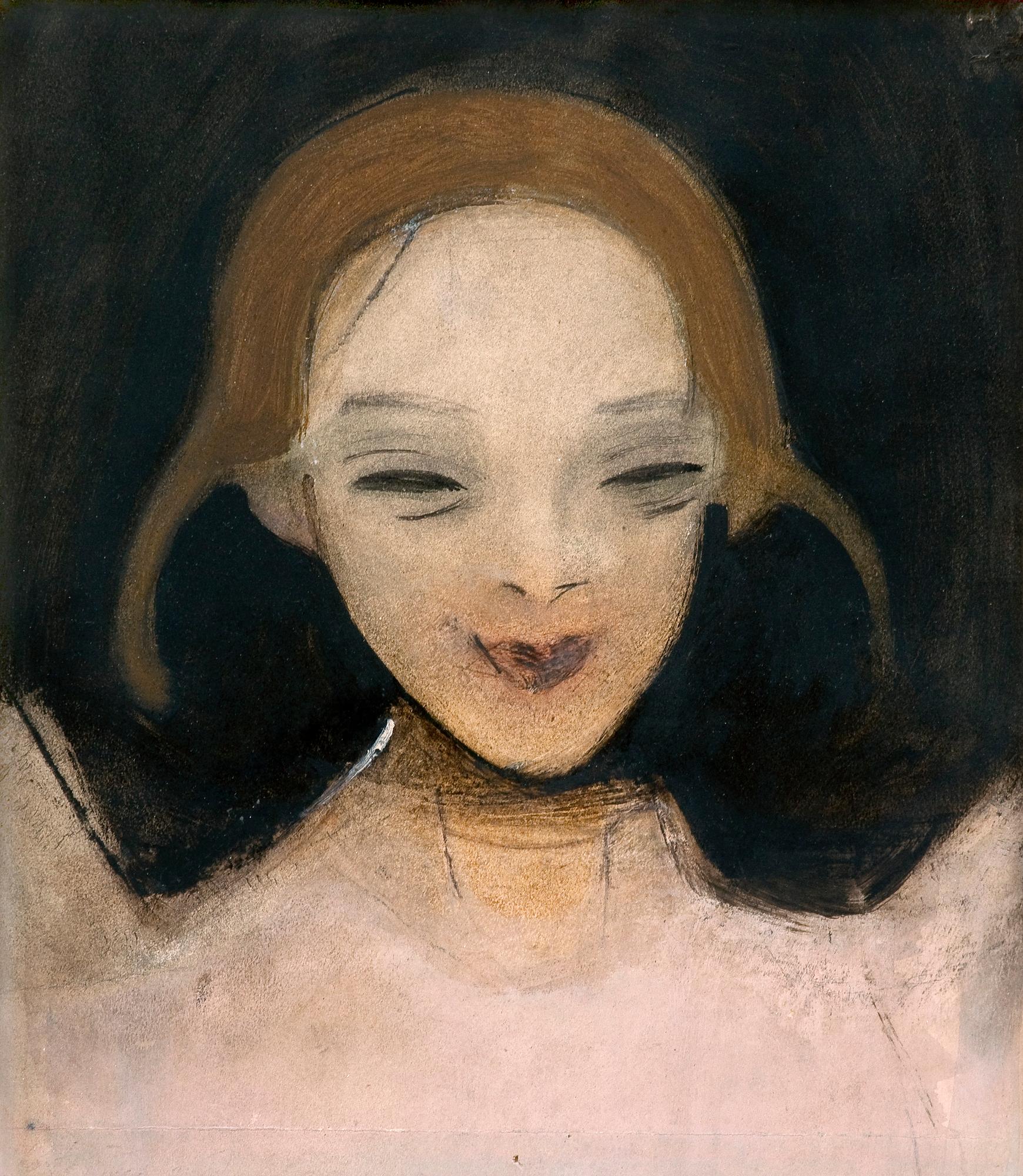 Helene Schjerfbeck, "LEENDE FLICKA".