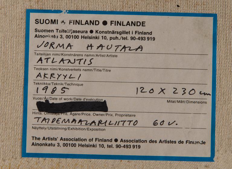 JORMA HAUTALA, "ATLANTIS".