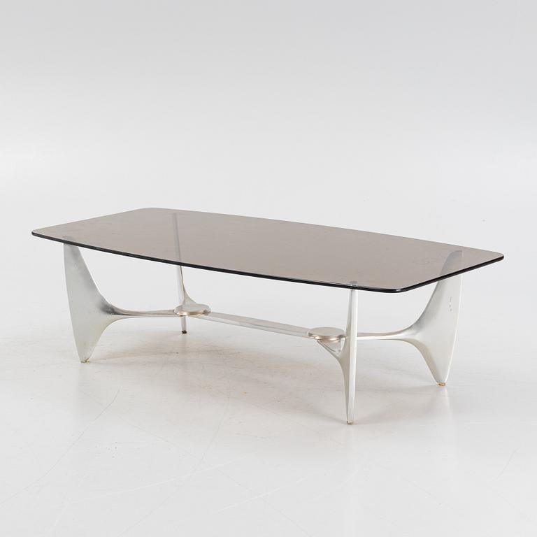Knut Hesterberg, a glass coffee table, 1960's.