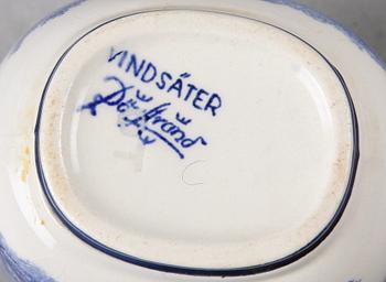 KAFFESERVIS, 15 delar, flintgods, "Vindsäter", Rörstrand.