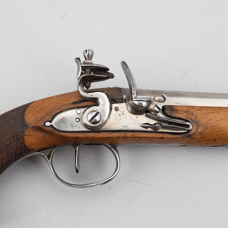 Flintlåspistoler, ett par, Frankrike, 1800-talets början.