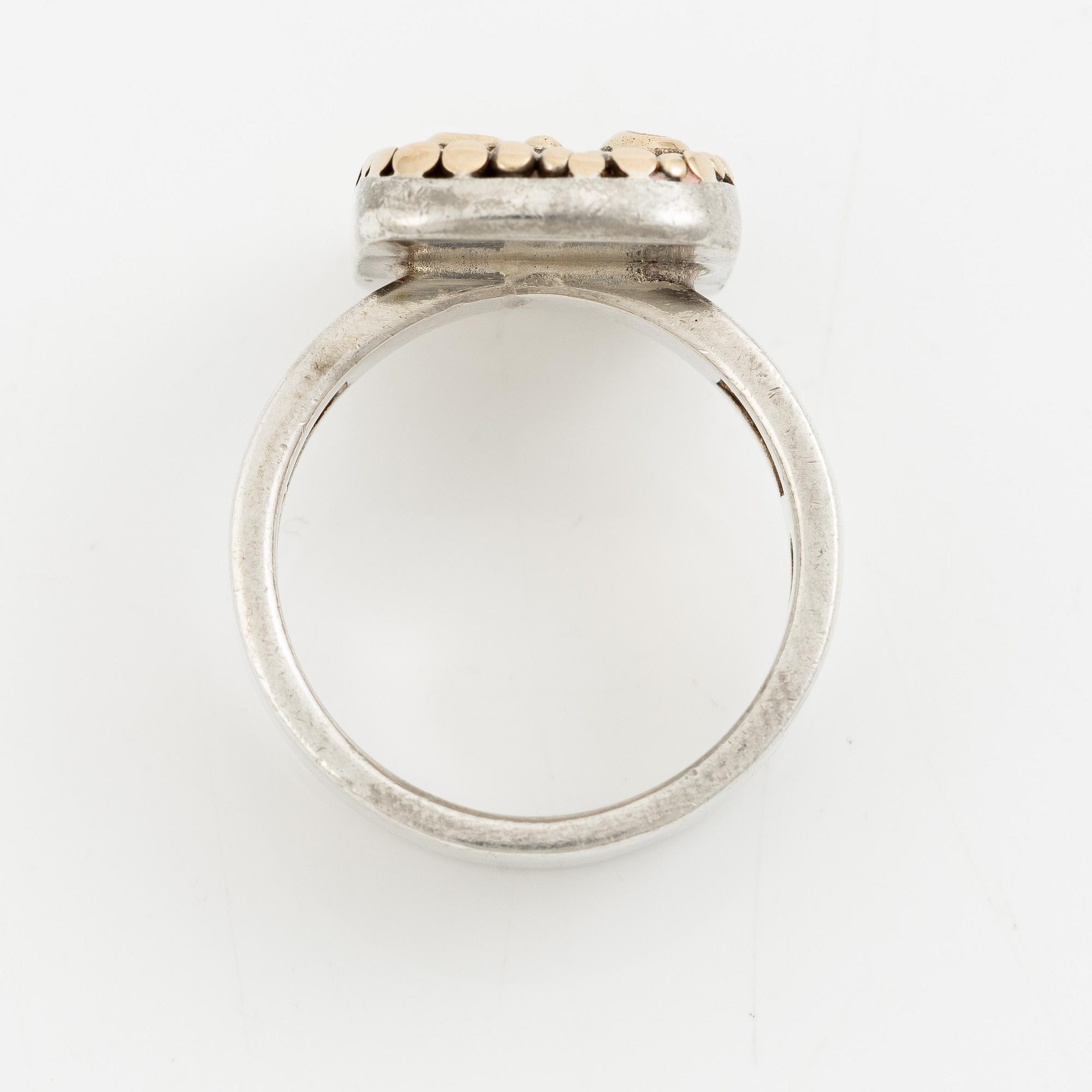 Sven-Erik Högberg, ring, sterling silver, Gothenburg 1984.