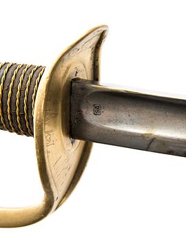 MANSKAPSSABEL, kavalleri, M1822, Châtellerault Frankrike, tillverkningsår 1879.