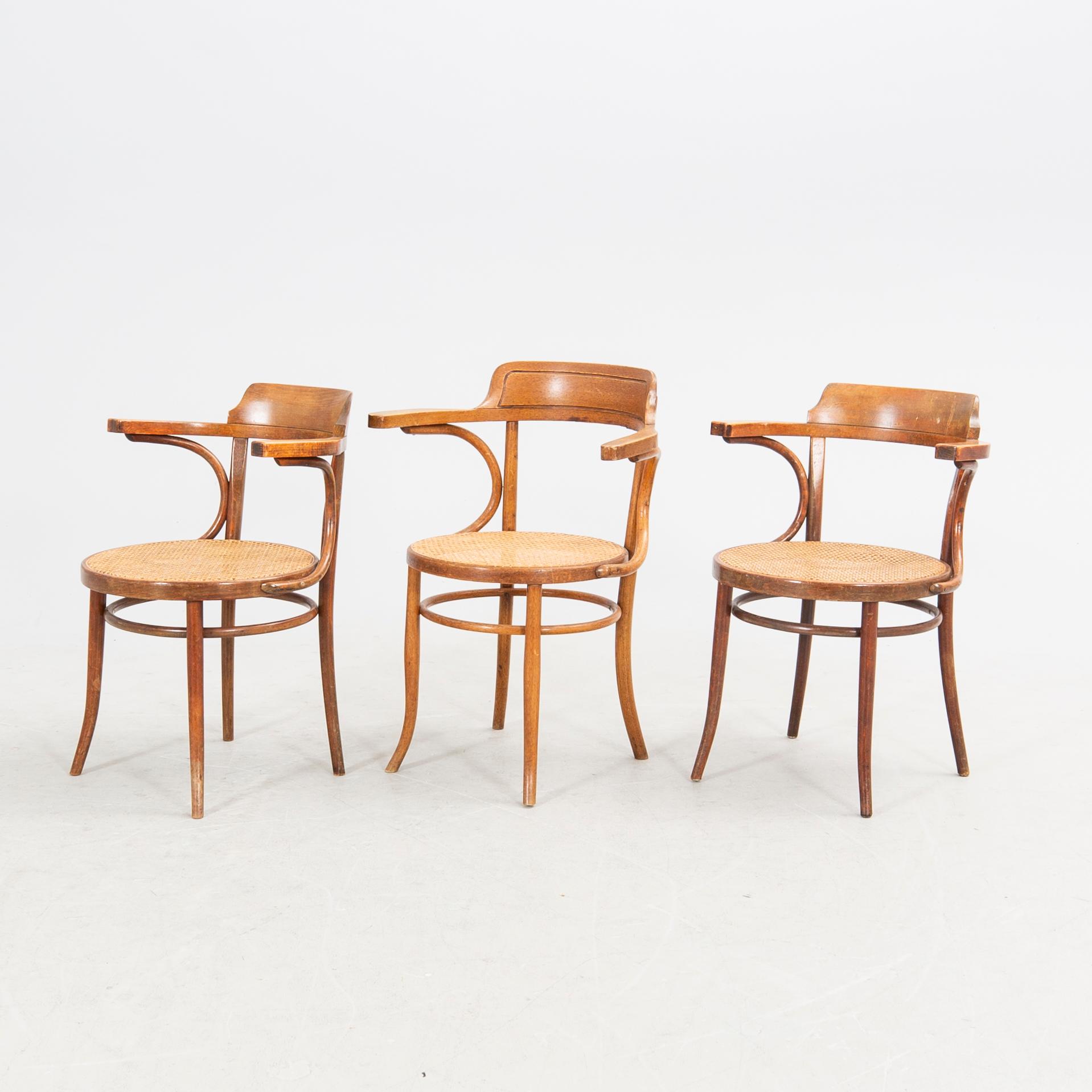 Karmstolar 6 st Ligna och Thonet 1900-talets början.