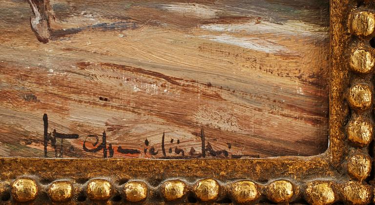 WLADYSLAW CHMIELINSKI, olja på pannå, sign.