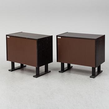 A pair of archive cabinets, JOC Möbel AB Vetlanda, late 20th century. Signed with labels.