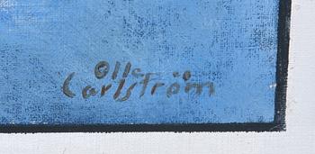 OLLE CARLSTRÖM, olja på duk, sign, dat á tergo -00.