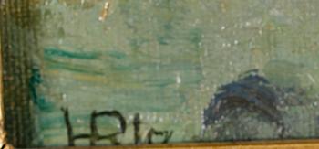 HILDEGARD BERENCREUTZ, olja på pannå, monogramsignerad.