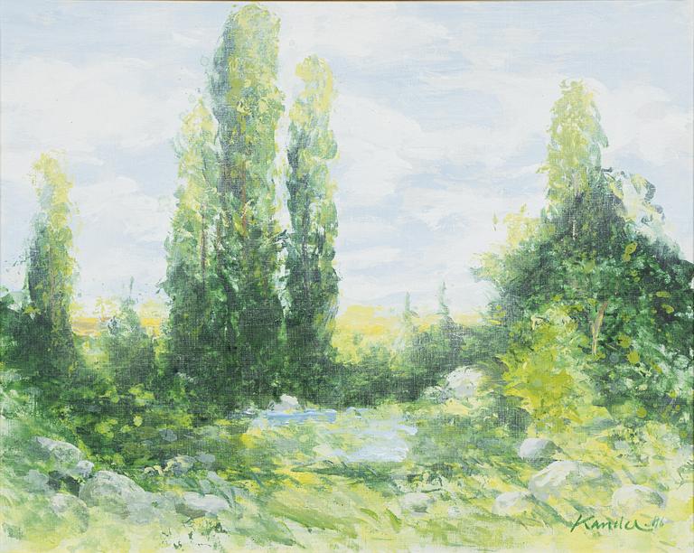 Leif Kander, olja på duk, signerad och daterad -86.