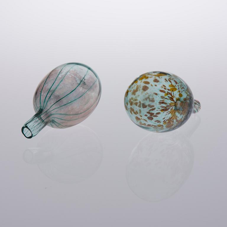 FLASKOR, 2 st, glas, Oiva Toikka.