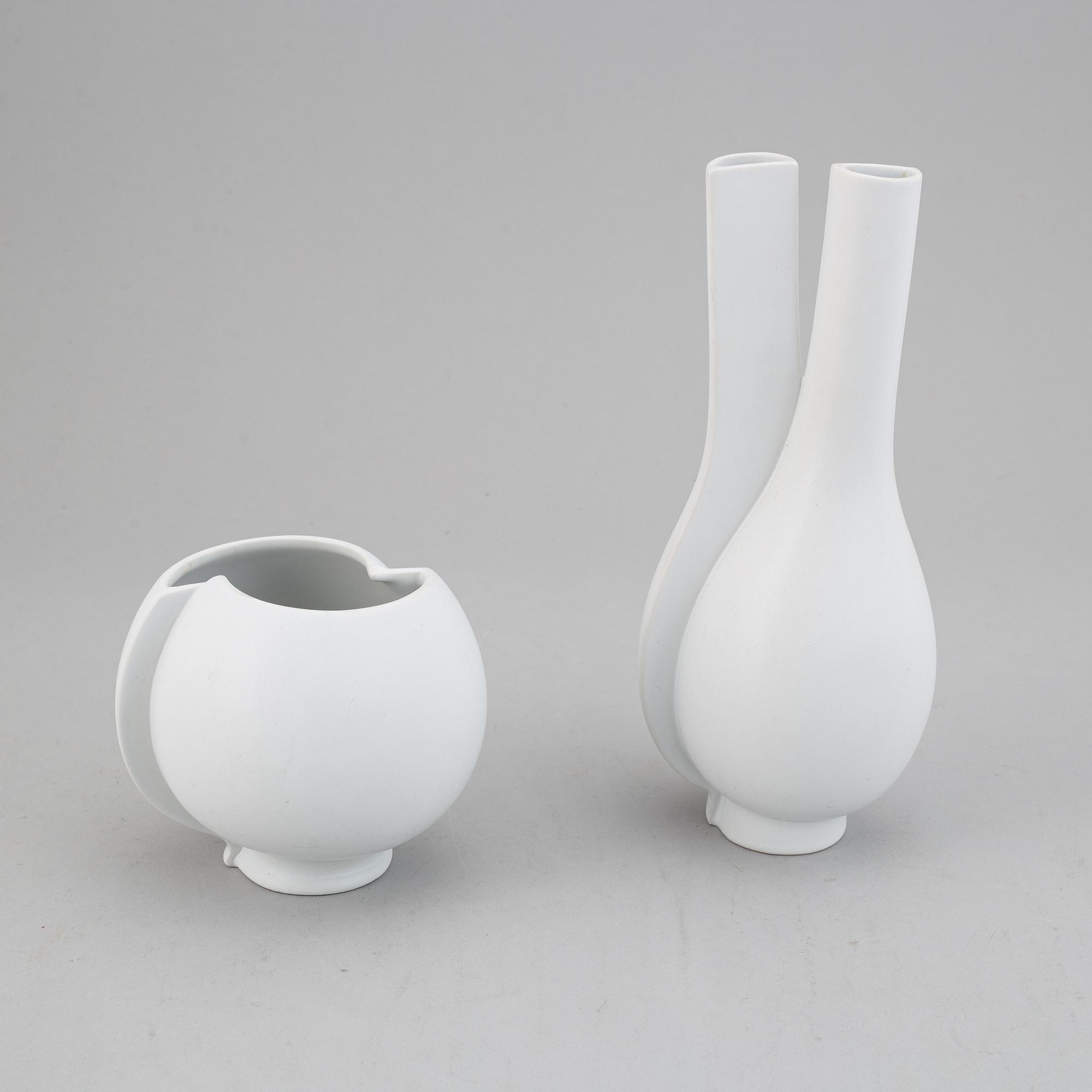 Wilhelm Kåge, two vases, "Surrea", Gustavsberg.