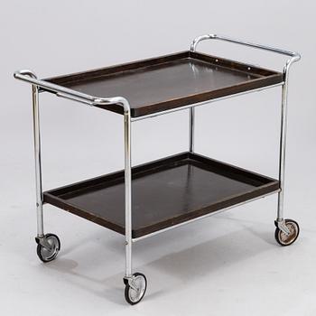 A 1930s tea trolley for Helsingin Uusi Rautasänkytehdas J. Merivaara, Finland.