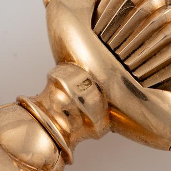 IWC, pocket watch, hunter, 14K gold, 52 mm.