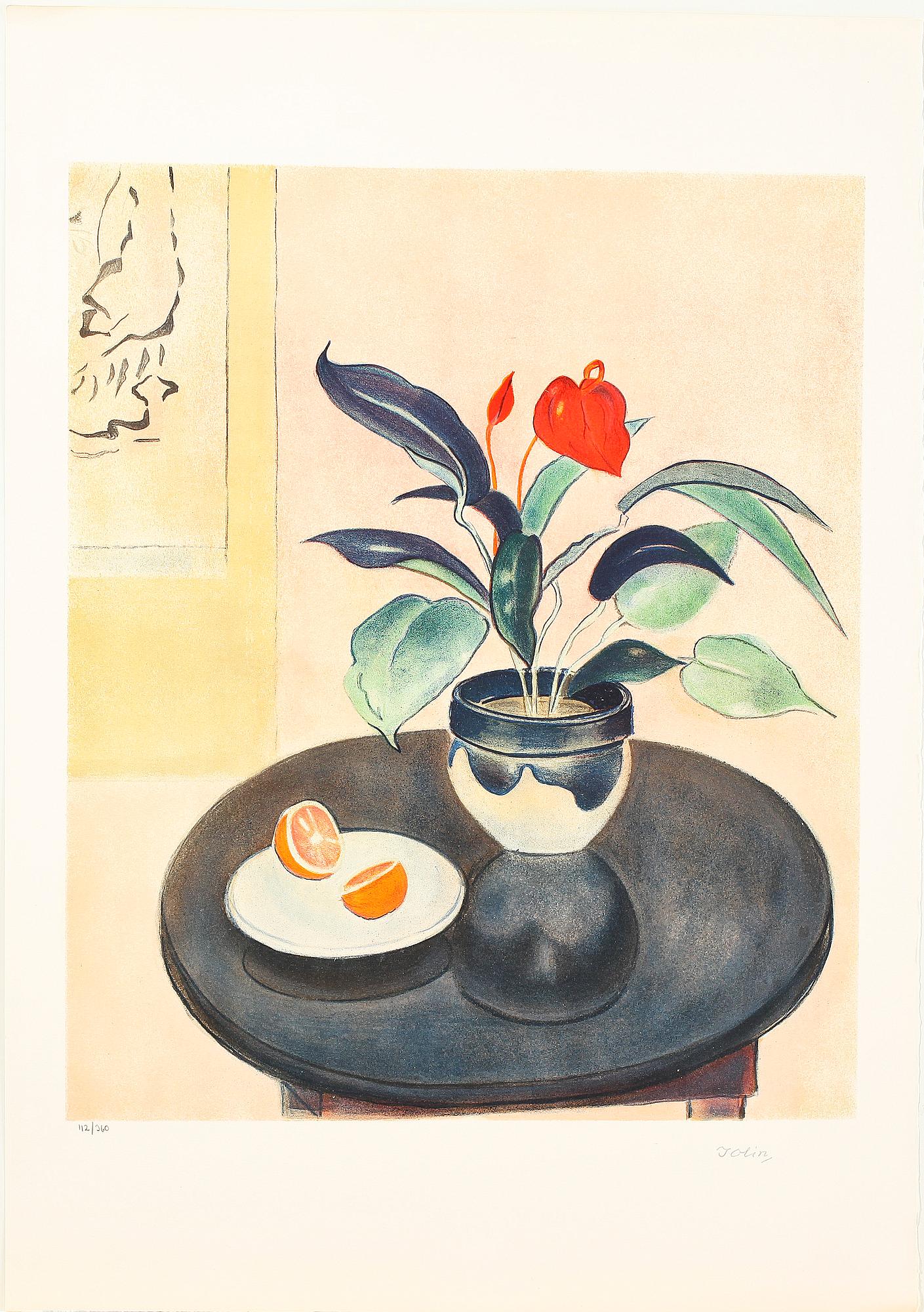 EINAR JOLIN, portfölj med 10 färglitografier, sign och numr 112/360.