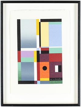 Michael Qvarsebo · MICHAEL QVARSEBO, "Horizont", serigrafi, signerad och numrerad xx/L