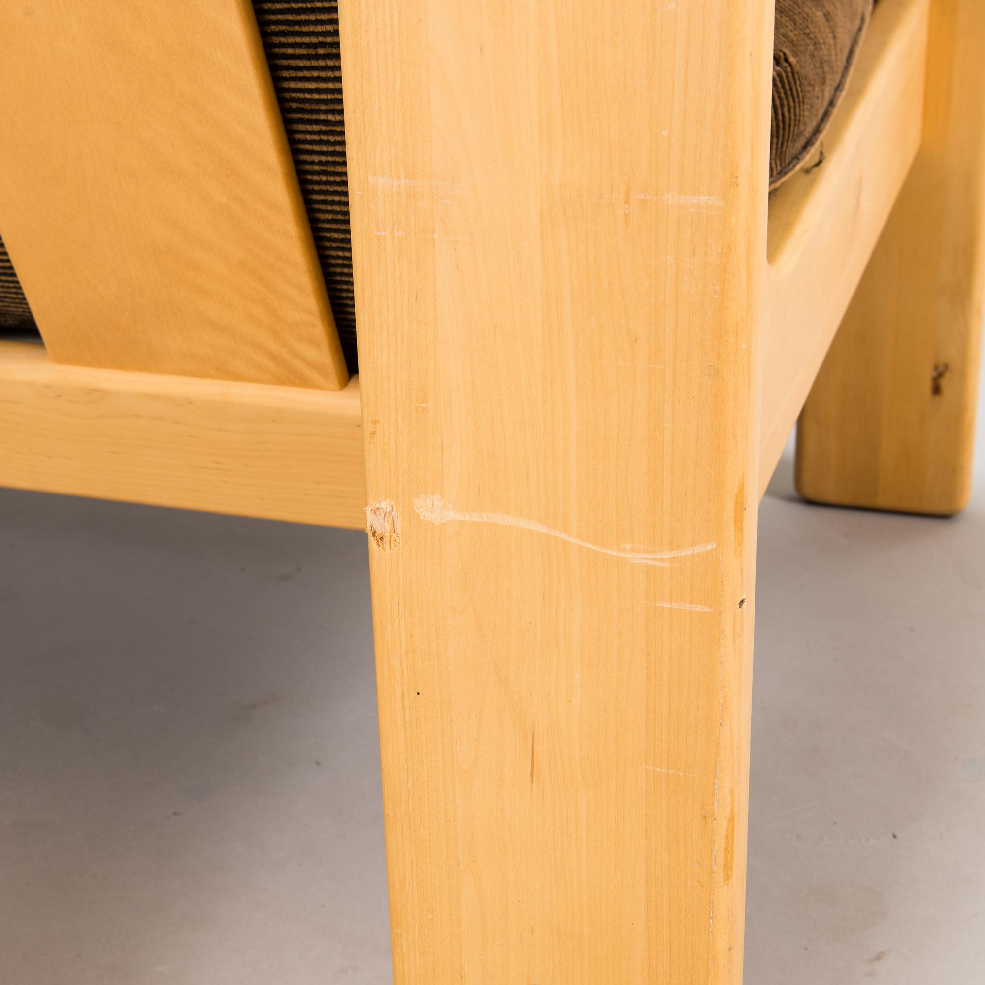 Esko Pajamies, A pair of 1970's 'Bonanza' armchairs, coffee table and sofa for Asko.