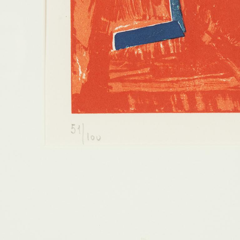 André Lanskoy, färglitografi, signerad 51/100.