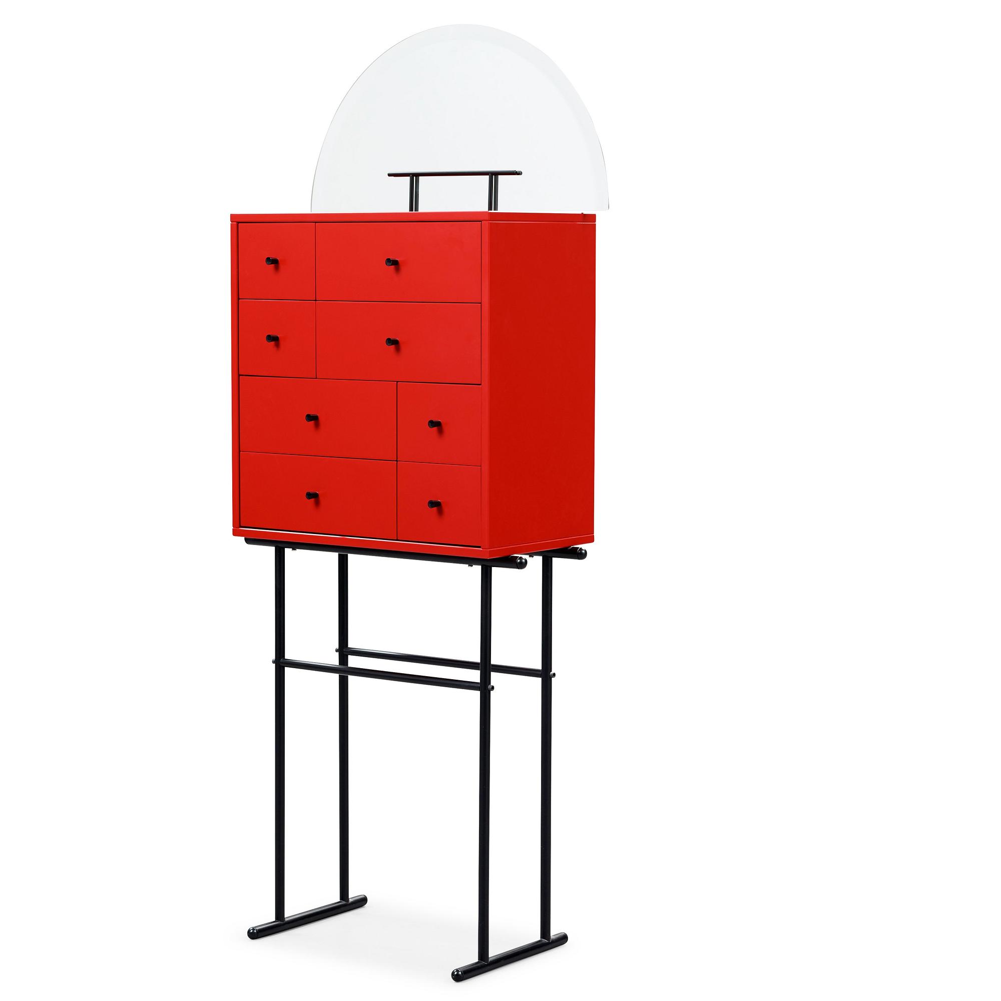 A Kersti Sandin & Lars Bülow cabinet 'Hommage Josef Frank', executed by Karl Andersson & Söner, Sweden 1985.