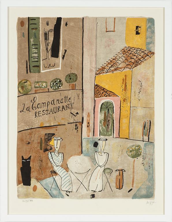 Madeleine Pyk, "Restaurant La Campanette".