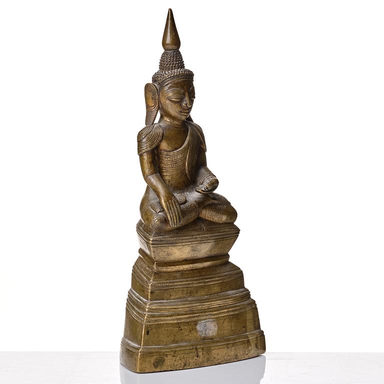 Buddha, brons. Burma, kring 1800.