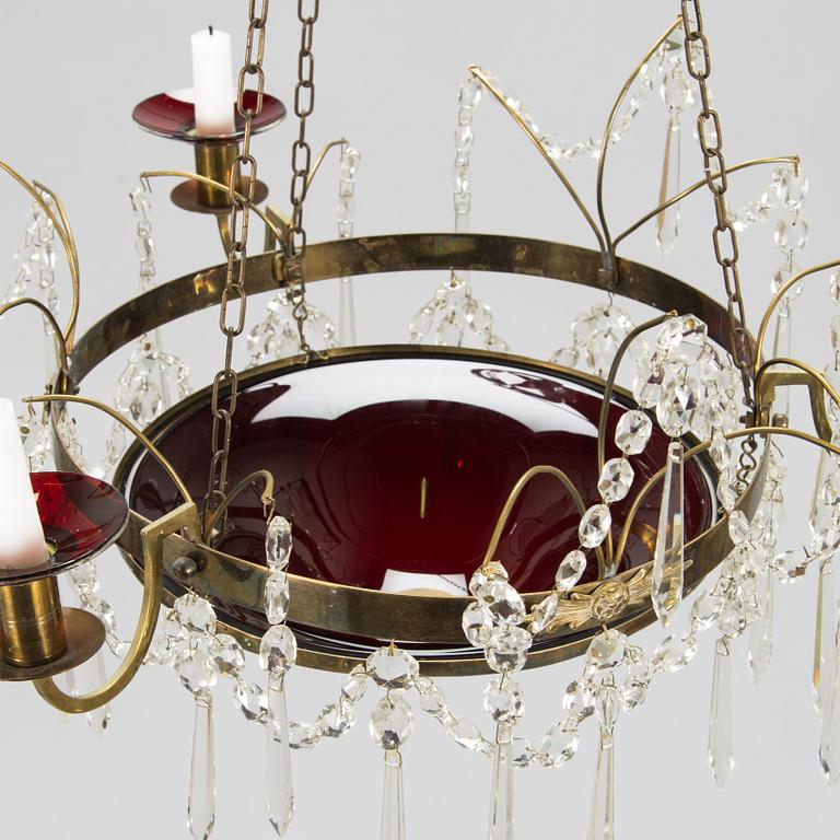 A chandelier, latter half of 20th century.