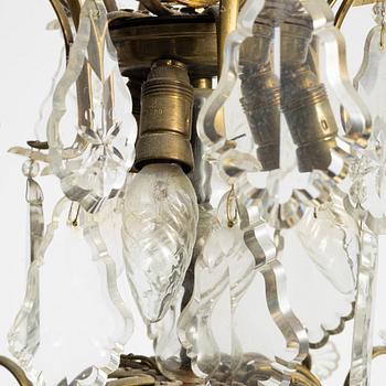 A Rococo style chandelier, first half of the 20th century.