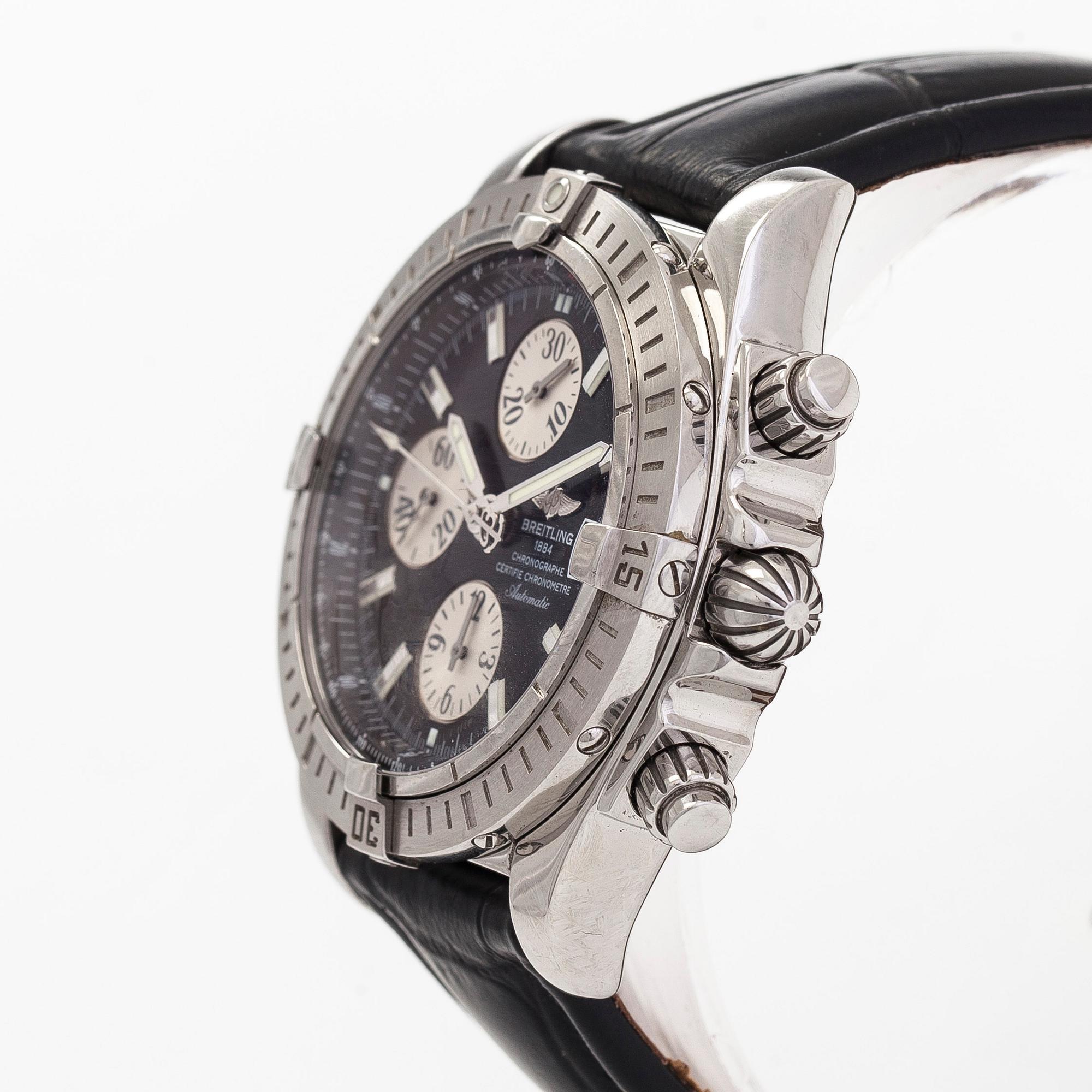 Breitling, Chronomat Evolution, kronografi, rannekello, 43,7 mm.