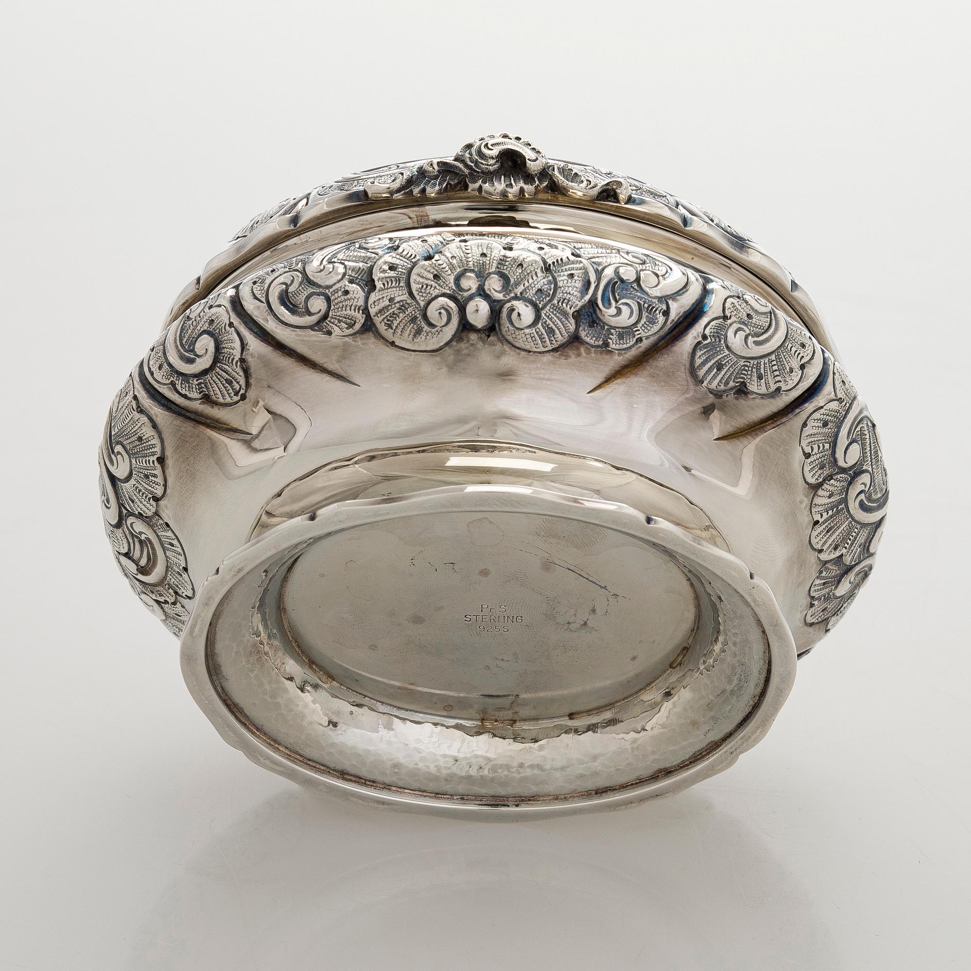 Preben Salomonsen, sockerskrin, sterlingsilver, Danmark 1900-talets senare hälft.