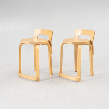 Alvar Aalto, stolar, ett par, modell K 65, Artek, Finland, 2016-17.