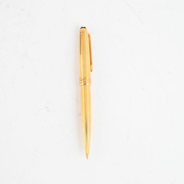 Mont Blanc Meisterstück Solitaire Mechanical Pencil, gilt sterling silver.