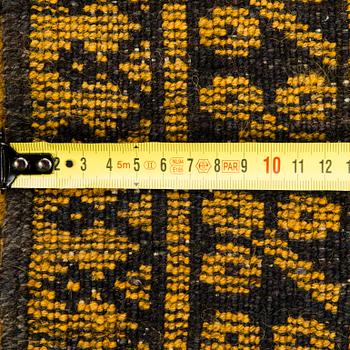 An Afghan carpet, old. Circa 280x202 cm.