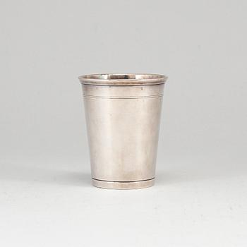 A Swedish 20th century silver vase/beaker, mark of WA Bolin, Stockholm 1964.