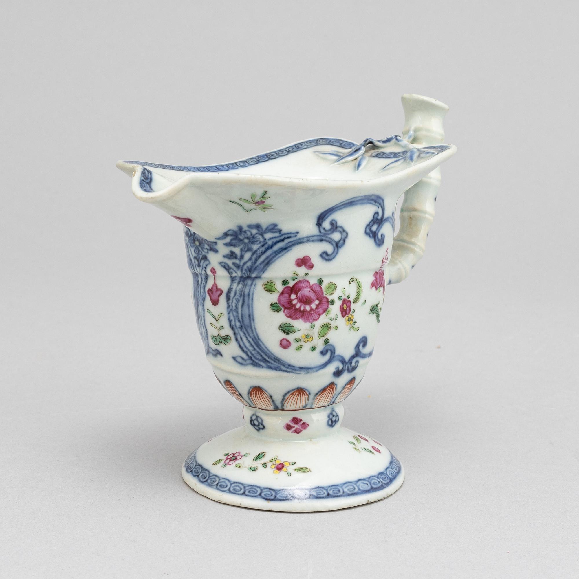 A famille rose jug, Qing dynasty Qianlog (1736-95).