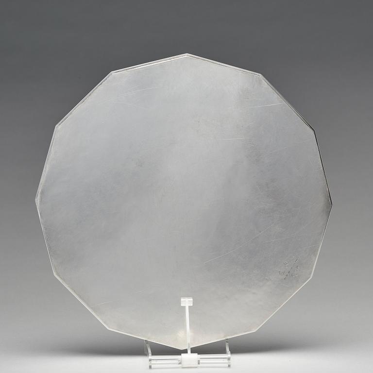 Wiwen Nilsson, a sterling tray, Lund, Sweden 1961.