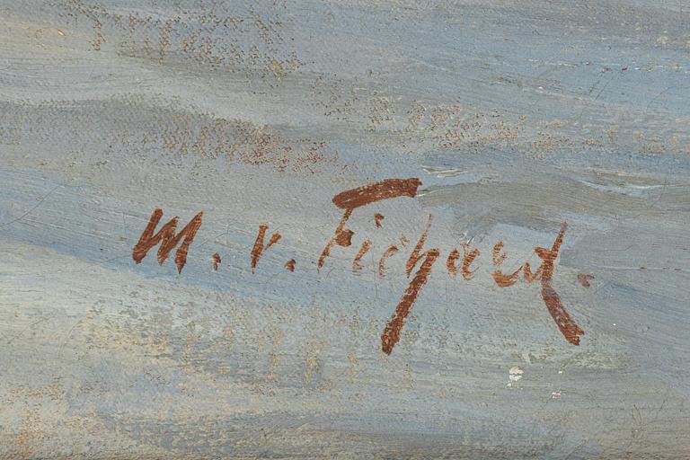 Maximilian von Fichard, olja på duk, signerad.