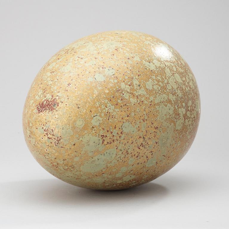 A Hans Hedberg faience egg, Biot, France.