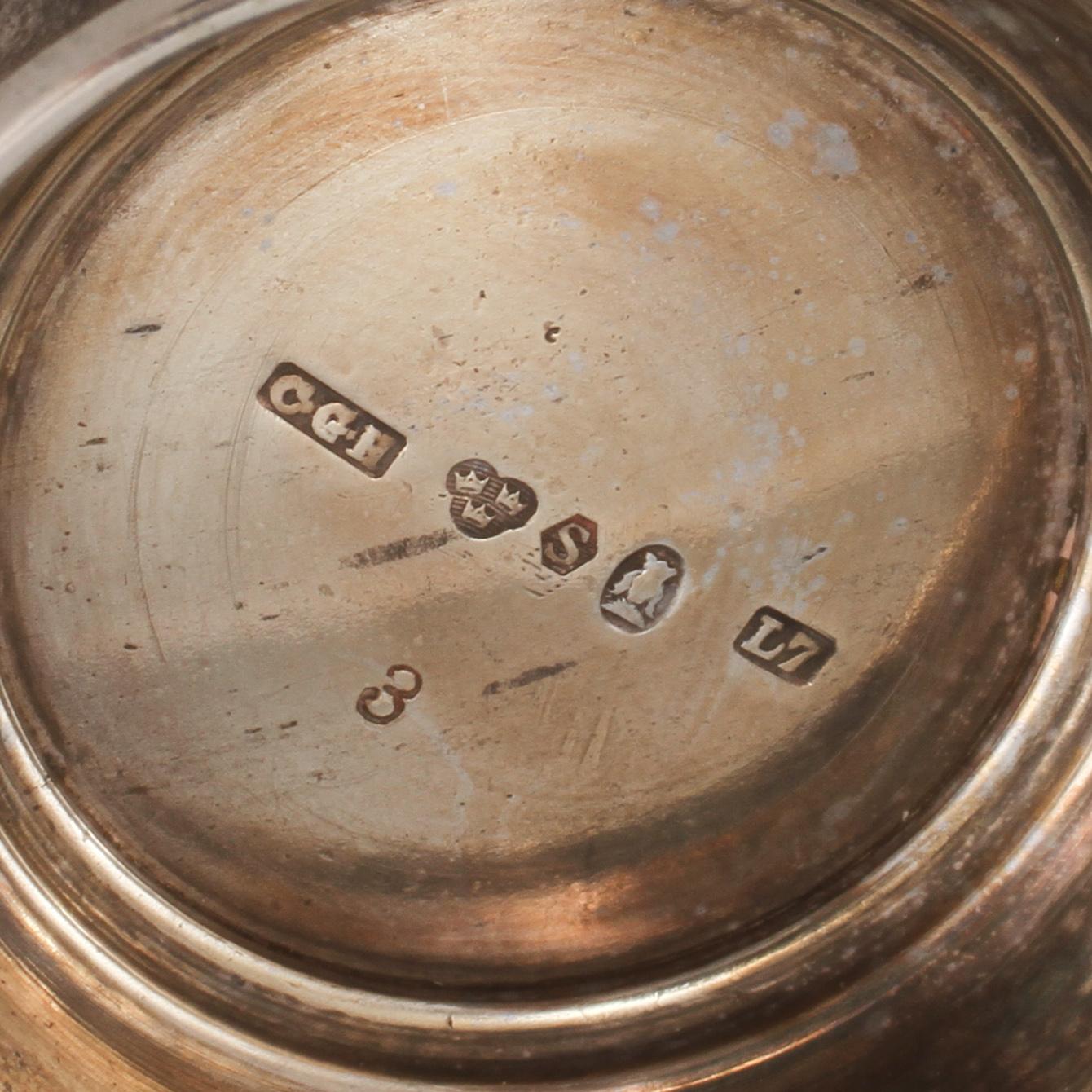 PARTI SILVER, 4 delar, 1900-tal. Vikt 190 g.